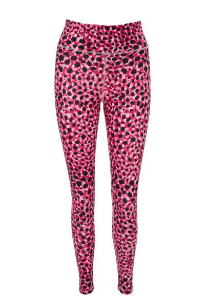 BABY PINK LEOPARD - YOGA LEGGINGS - HIGHER WAISTED