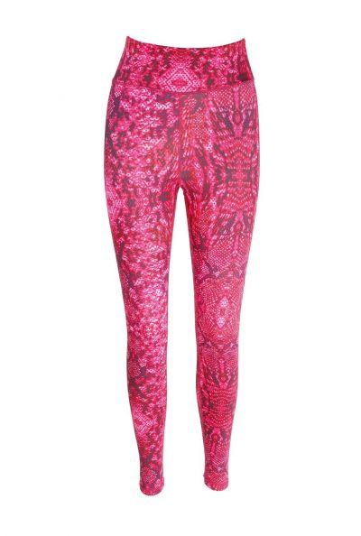 Snake Hips Pink Snake Print Yoga Pants